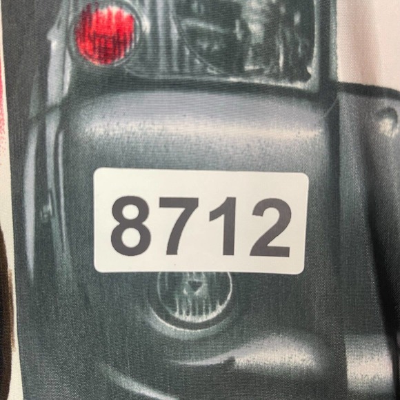 Up Ro's T Button Up 3-D Car Print Short Sleeve Shirt Mens XL Relaxed Fit Vintage - Picture 9 of 9